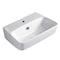 Whitehaus Collection Britannia Rectangular Wall Mount Basin with Single Hole Drill B-DE14 - alternate 1