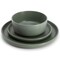 Soho Lounge Bryant Park 12 Piece Reactive Stoneware Dinnerware Set in Sage Green 750123473M - alternate 6