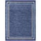 Homeroots 9' X 12' Navy Blue And Ivory Indoor Outdoor Area Rug 545480 - alternate 9