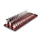 Tekton 1/4 Inch Drive Shallow, Semi-Deep, and Deep 6-Point Socket Set with Rails and Trays, 42pc (4-15 mm) SHD90120 - alternate 1