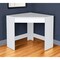 Homeroots 30" White Wood Corner Computer Desk 546422 - alternate 5