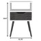 Homeroots 25" Wood One Drawer Nightstand 477924 - alternate 3