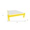 Homeroots Canary Yellow Solid Wood Full Bed Frame 546705 - alternate 6