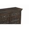 Homeroots 107" Brown Distressed Solid Wood Carved Floral Six Drawer Sideboard with Six Doors 642293 - alternate 8