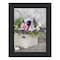 Homeroots Fresh Garden Basket Black Framed Print Wall Art 530170 - alternate 4