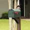 Solar Group Architectural Mailboxes Elite Classic Galvanized Steel Post Mount Green Mailbox E1600GAM - alternate 5