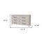 Homeroots 32" Light Gray Six Drawer Double Dresser 488520 - alternate 6