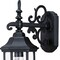 Homeroots Petite Matte Black Domed Hanging Glass Lantern Wall Light 398585 - alternate 5