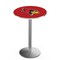 Holland Bar Stool Co 42" Stainless Steel Illinois State Pub Table, 36" dia. Top L214S4236IllStU - alternate 1