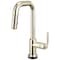 Brizo Litze Smarttouch Pull-Down Prep Faucet with Square Spout, Industrial Handle Polished Nickel 64954LF-PN - alternate 1