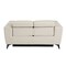 Homeroots 64in Cream and Black Italian Leather Power Reclining Loveseat 720521 - alternate 9