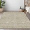 Homeroots 9' X 12' Taupe And Ivory Floral Washable Indoor Outdoor Area Rug 594675 - alternate 8