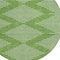 Homeroots 8' Green And Ivory Round Geometric Washable Indoor Outdoor Area Rug 598564 - alternate 7