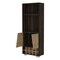 Homeroots 27in Dark Brown Corner Bar Cabinet With Multiple Shelves 488497 - alternate 6