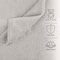 Lavish Home 6PC Bathroom Towels Set 100% Cotton Bathroom Accessories Soft Towel Set for Shower, Gym, Dorm, Spa 67-0035-GRY - alternate 7