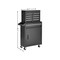 Homeroots Set of Two Black Multi-Tier Steel Rolling Cabinet With Lid, 2PK 714588 - alternate 5