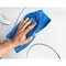 Hospeco MicroWorks Standard Microfiber Towel, Blue, 16" x 16", 300 gsm, 12 Pack 2502-B-DZ - alternate 2