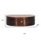 Homeroots 4" Brown Solid Wood Round One Drawer Nightstand 651764 - alternate 9