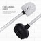Neiko Toilet Plunger with Holder for Brush and Bathroom Plunger Set, Aluminum Handle, White Plunger Caddy 60167A - alternate 6