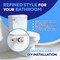 Highcraft Straight Toilet Tank Flush Lever w/Side Mount Toilet Handle Cut-to-Size Arm Fit Most Toilet US53-38D - alternate 7