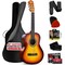 Pyle Beginner Acoustic Guitar Kit, 3/4 Junior Size All Wood Instrument with Full Accessory Kit, Picks PGACLS82BB - alternate 1