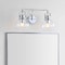 Jonathan Y Shirley 17.5" 2-Light Farmhouse Industrial Metal LED Vanity Light w/Seeded Glass Globe Shades, Chrome JYL7404A - alternate 12