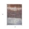 Homeroots 3' X 5' Rust And Ivory Abstract Washable Indoor Outdoor Area Rug 632053 - alternate 7