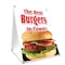 Signmission The Best Burgers In Town!, 36 Inch x 24 Inch A-frame Yard Sign, Plastic Sign SBC-2436-The Best Burgers In Town! - alternate 1