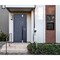 Vdomdoors Steel Door Cynex 6777 Grey Stainless Inserts Single Modern Painted-W36xH80-Left Inswing CYNEX6777EXD-GRE-W36 x H80-Left-hand Inswing - alternate 5