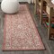 Jonathan Y Malta Bohemian Medallion Textured Weave Red/Taupe 2 ft. x 8 ft. Indoor/Outdoor Runner Rug SMB104A-28 - alternate 1