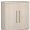 Homeroots 32" White Wood Accent Cabinet With Two Doors 546167 - alternate 7