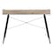 Homeroots 47" Taupe and Black Wood and Metal Parsons Computer Desk 489834 - alternate 10