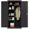 Sandusky Lee Combo Wardrobe Storage Cabinet, 72 in H, 36 in W, 24 in D, Recessed Pull, Keyed, Black, 4 Shelves EACR362472-09 - alternate 7