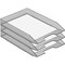 Acrimet Stackable Letter Tray Front Load Letter Size Document Organizer Plastic Smoke Color 1 Unit 211.1 - alternate 9