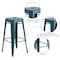 Flash Furniture 30" High Aged Kelly Blue-Teal Metal Barstool ET-BT3503-30-KB-GG - alternate 10