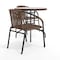 Flash Furniture Round Table Set, Aluminum, Glass, Metal, Plastic, Rattan, Clear TLH-087RD-037BN2-GG - alternate 19
