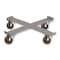 Pucel Steel Drum Dolly, 19-1/2 in Overall Diameter, 4 in Floor Clearance, Rubber Casters, Gray #76-R - alternate 1