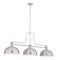 Z-Lite Melange Brushed Nickel 3 Light Billiard 725-3BN-D13BN - alternate 6