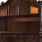 Homeroots 76" Dark Brown Wood Peninsula Credenza Desk With Four Cabinets Three Drawers 491399 - alternate 5