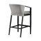Armen Living Palma Outdoor Patio Counter Height Bar Stool in Aluminum and Wicker with Gray Cushions LCPFBAGR26 - alternate 8