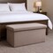 Homeroots 30" Taupe Boucle Storage Ottoman 590482 - alternate 2