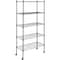 Simple Deluxe HealSmart 5-Shelf Storage Shelving Units 800 lbs Capacity, 24in D x 13.78in W x 59in H Adjustable W HKSHLF24145905B - alternate 1