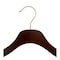 Nahanco 17in Mahogany Wooden SlimLine Suit Hanger w/ Pant Bar and Gold Hook, 50PK SL70317WB50GH - alternate 3