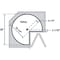 Knape & Vogt Lazy Susan, Polymer, White, 28 in W, 31.5 in H, 28 in L KV.PKN28STW - alternate 4