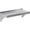 Amgood 6 in. x 16 in. Stainless Steel Wall Shelf With Squared Edge WS-SQ-0616-Z - alternate 1