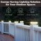 Pure Garden Solar Post Cap Lights 2 Waterproof LED Solar Powered Lights for Wooden or Vinyl Fence Post Caps 50-LG1505 - alternate 8