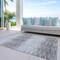 Homeroots 3' X 5' Gray And Charcoal Abstract Washable Indoor Outdoor Area Rug 587410 - alternate 9