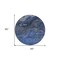 Homeroots 8' Denim Blue And Sky Blue Round Abstract Washable Indoor Outdoor Area Rug 577819 - alternate 7
