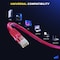 Maximm Cat6 Ethernet Cable 3ft 10Gbps 550MHz UTP, 20PK, Red, 20PK CAT6CCA-3RD-20PK - alternate 3