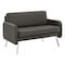 Office Star Sofa, SmokeFauxLeather350lbCapUnassembled SL5602-PD52 - alternate 1